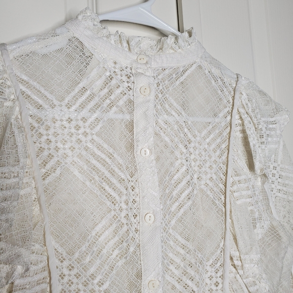 Lace Top with Ruffle Design - Picture 7 of 7